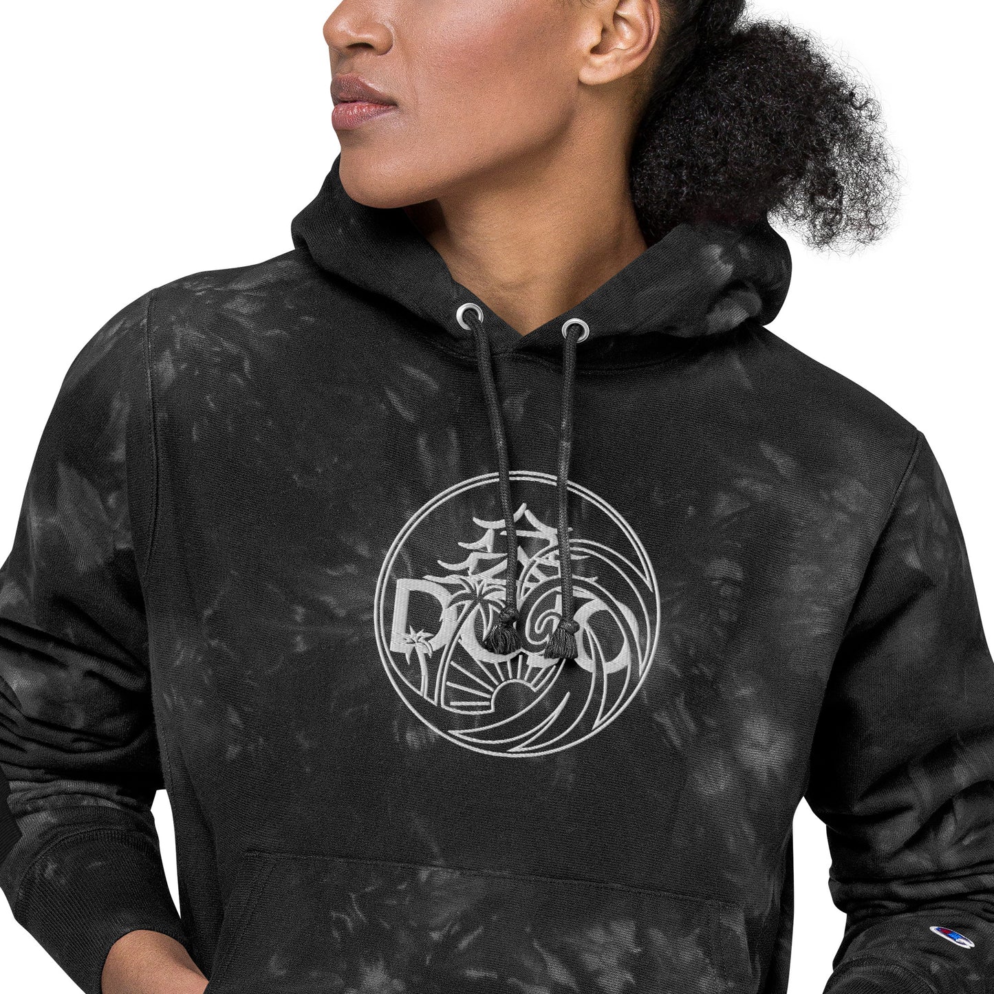 DOJO- Champion tie-dye hoodie