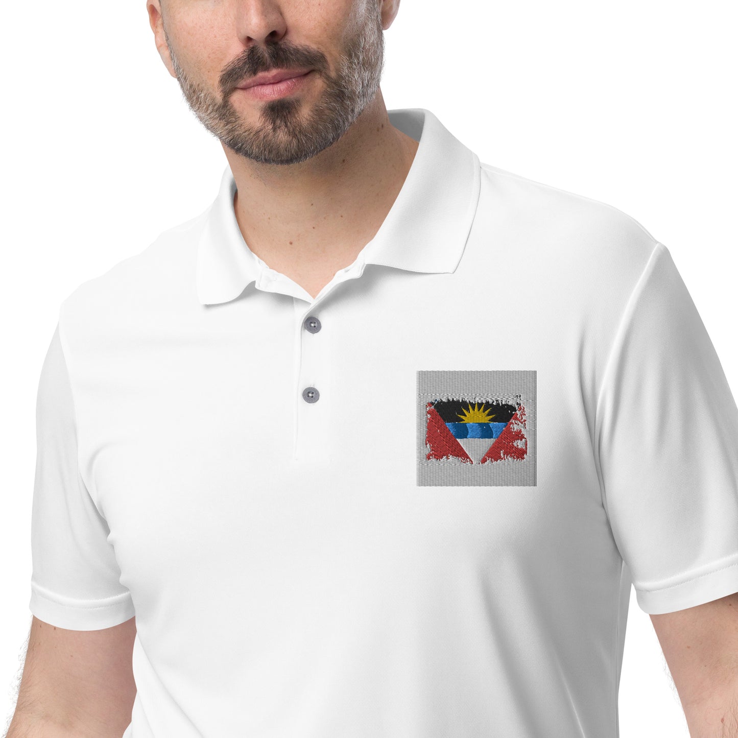 Antigua & Barbuda adidas performance polo shirt