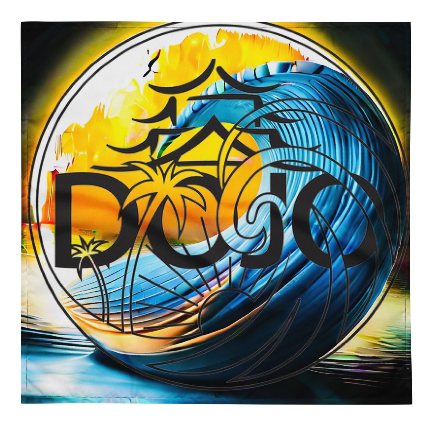 Dojo on the Wave All-over print bandana