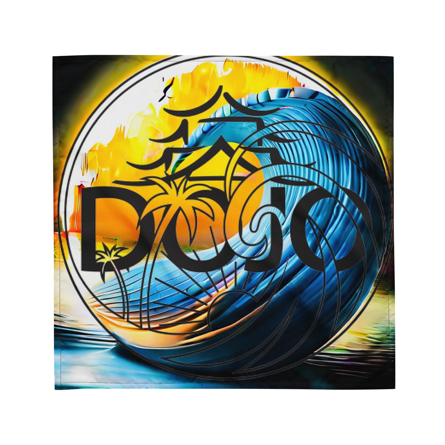 Dojo on the Wave All-over print bandana