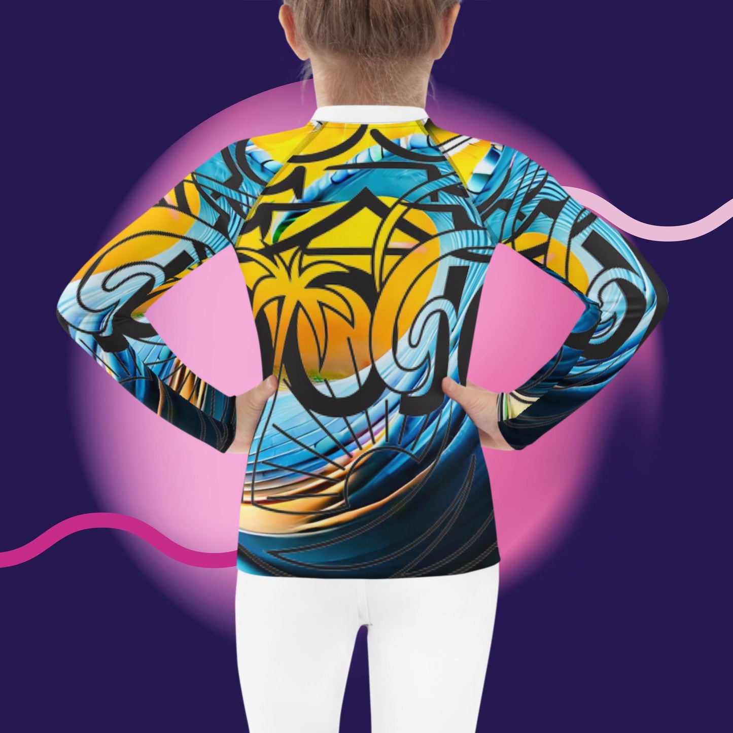 Dojo On The Wave Solar Splash Kids Rash Guard