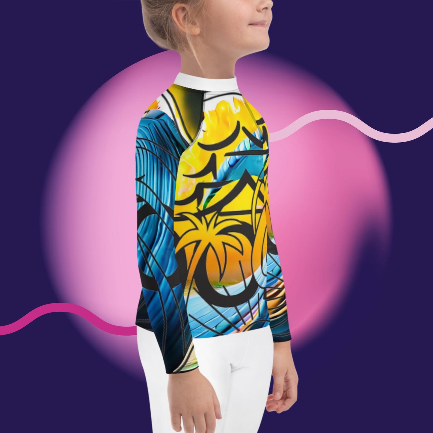 Dojo On The Wave Solar Splash Kids Rash Guard