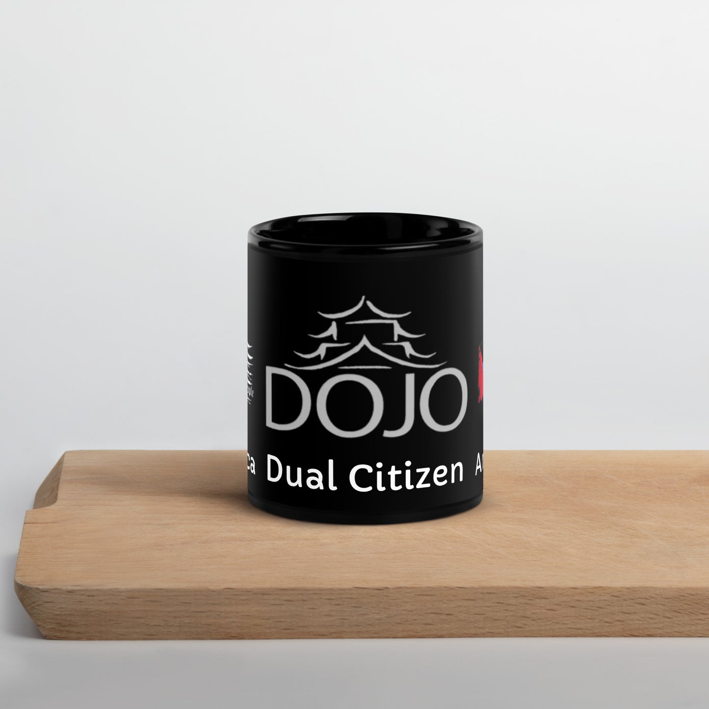 Dual Citizenship Black Glossy Mug