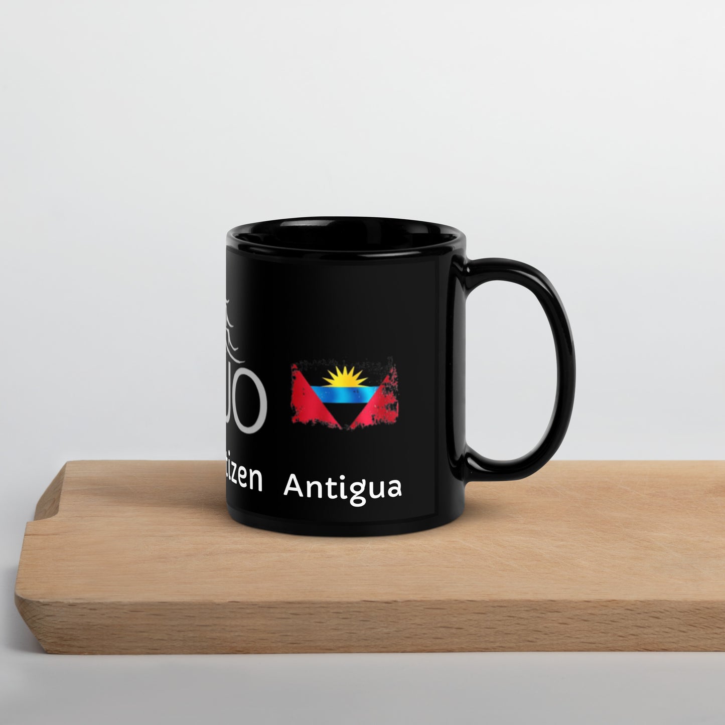 Dual Citizenship Black Glossy Mug