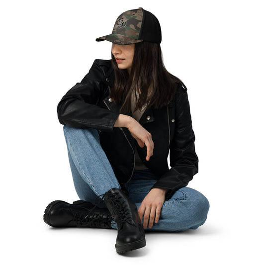 DOJO LOGO Camouflage trucker hat