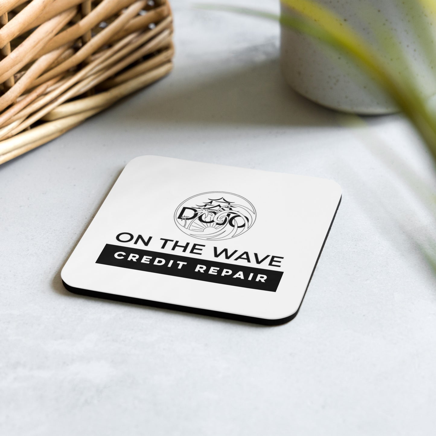 DOJO CREDIT REPAIR-Cork-back coaster