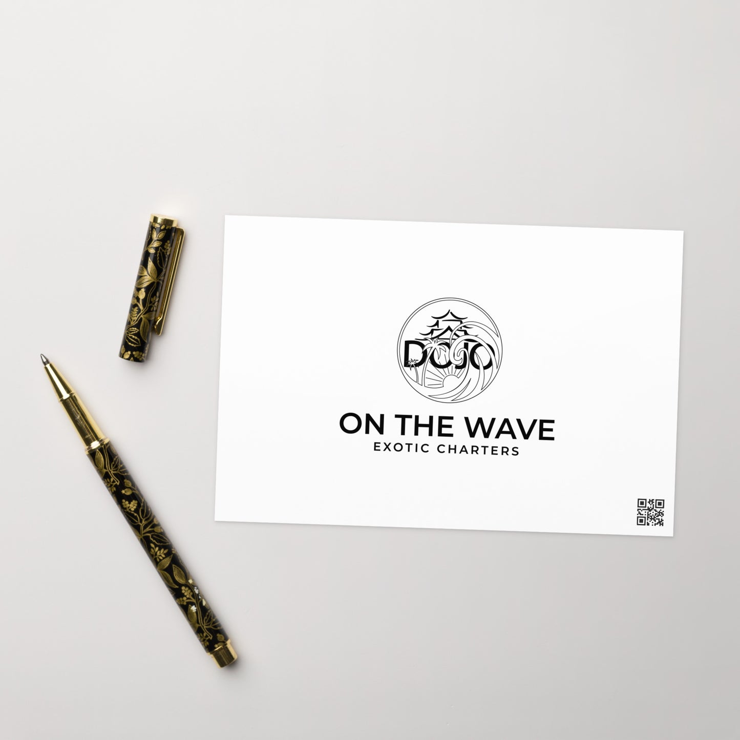 Dojo On The Wave Antigua -Greeting card