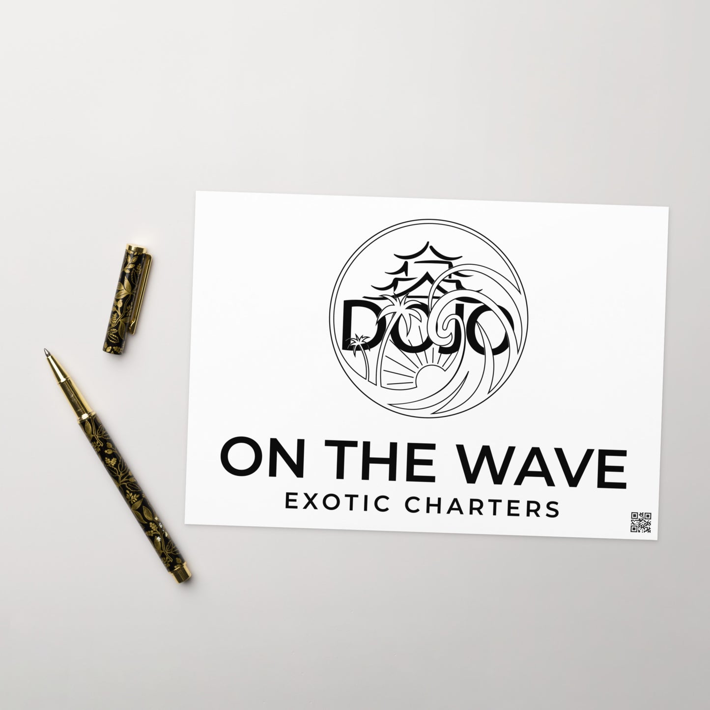 Dojo On The Wave Antigua -Greeting card