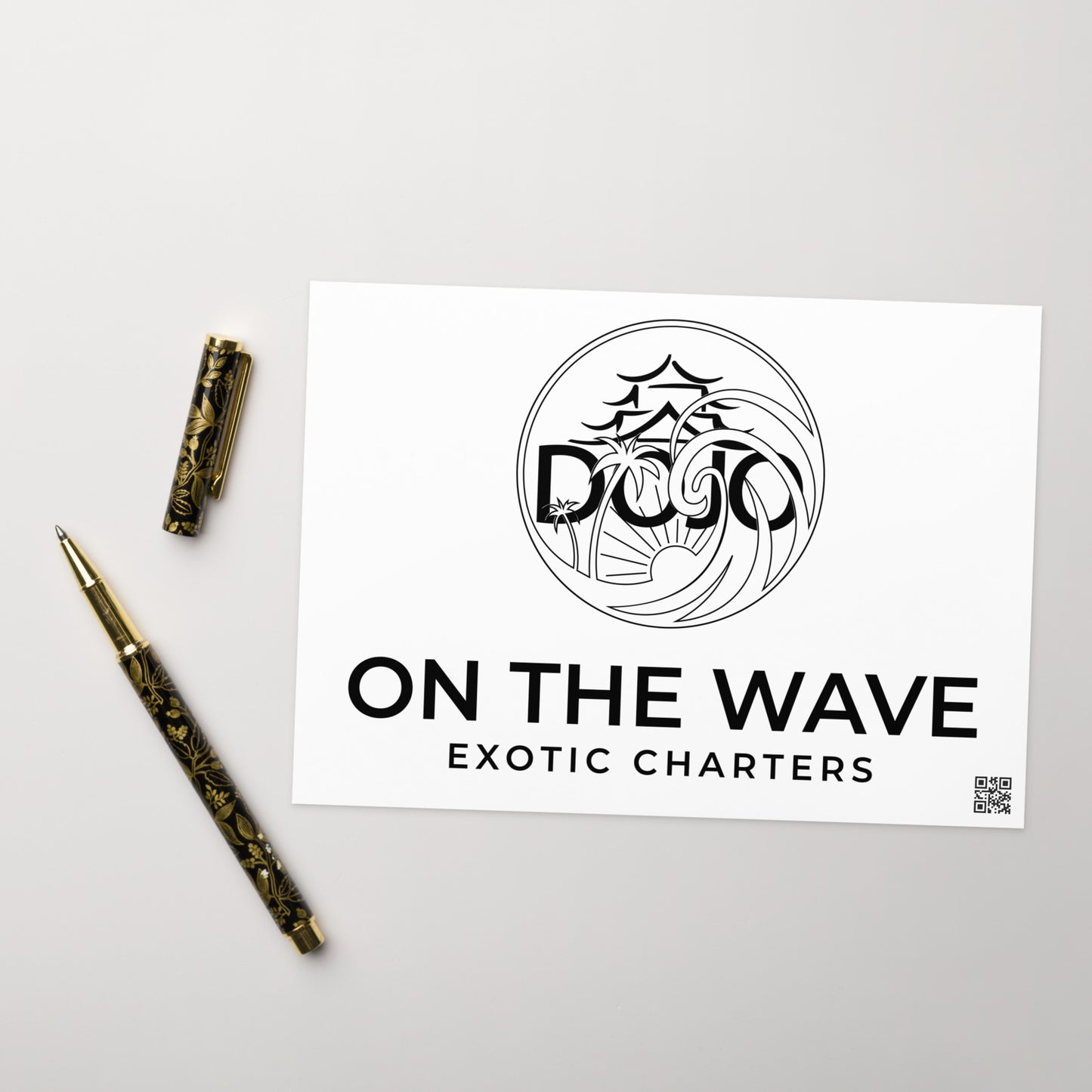 Dojo On The Wave Antigua -Greeting card