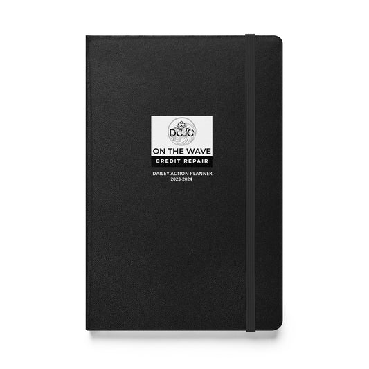 DOJO ON THE WAVE CREDIT REPAIR DAILEY ACTION PLANNER -Hardcover bound notebook