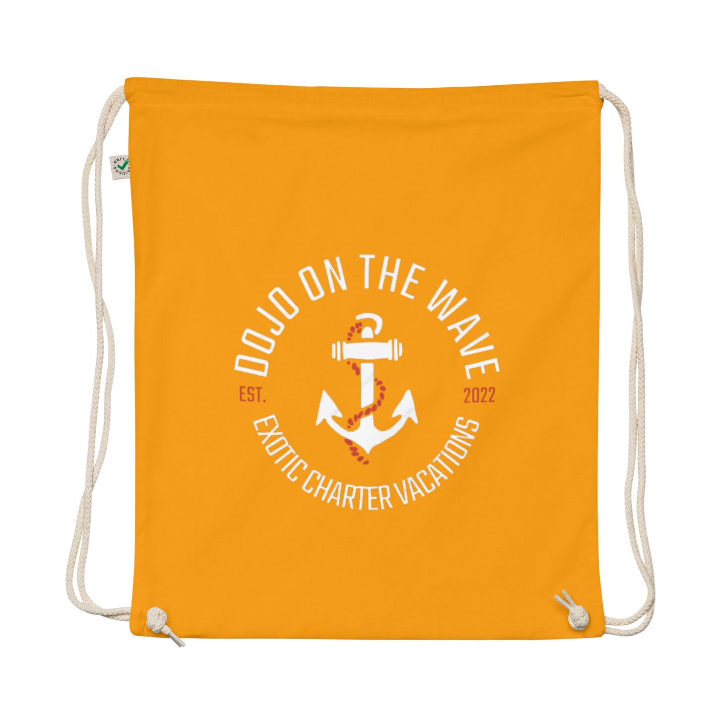 Dojo on the Wave Organic cotton drawstring bag