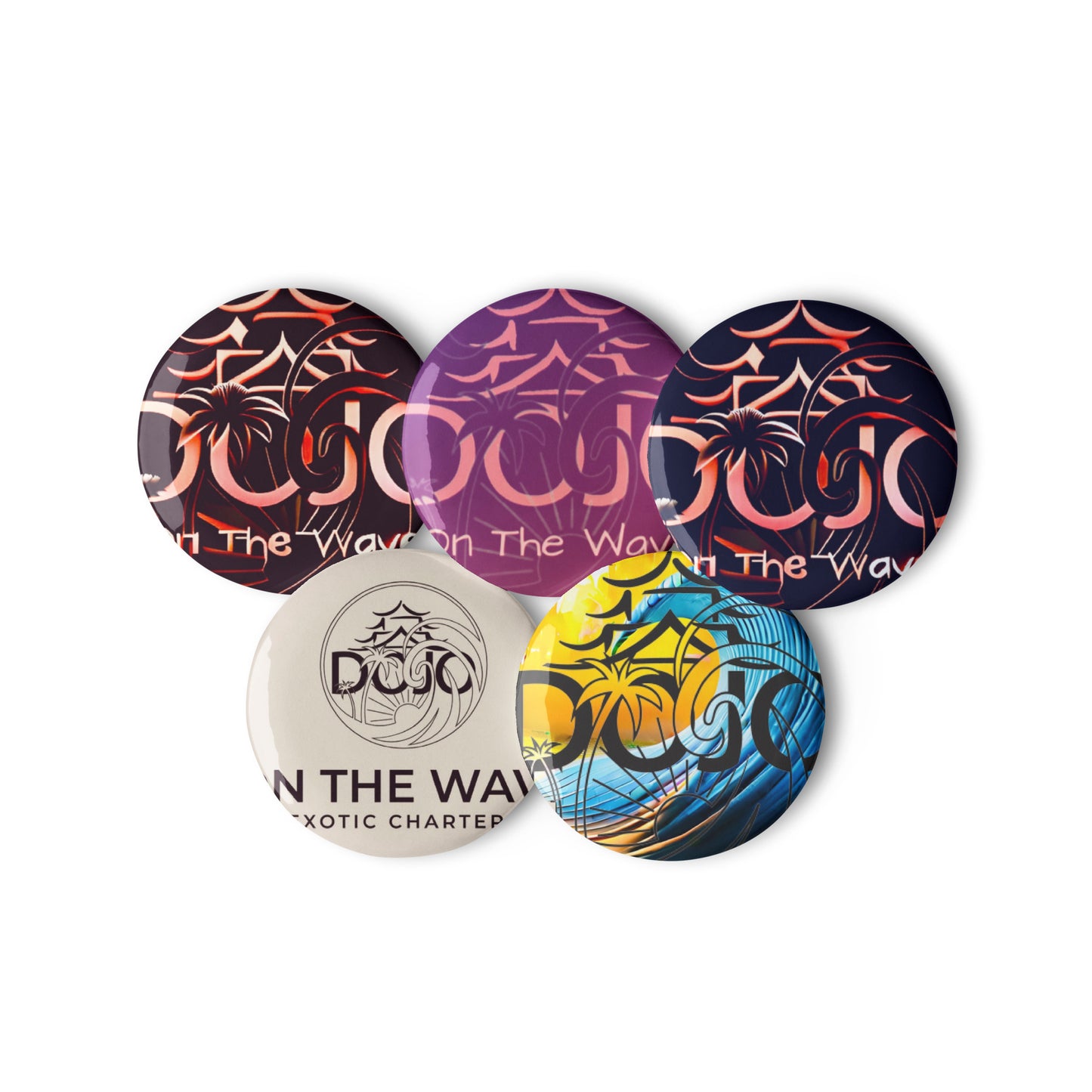 Dojo on the Wave Set of pin buttons