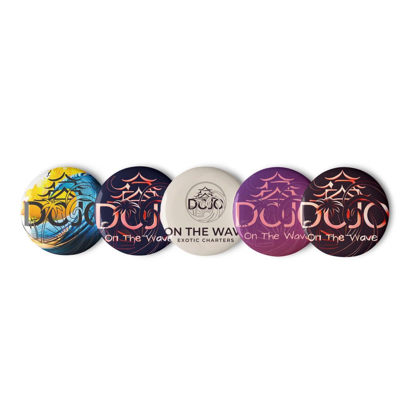 Dojo on the Wave Set of pin buttons