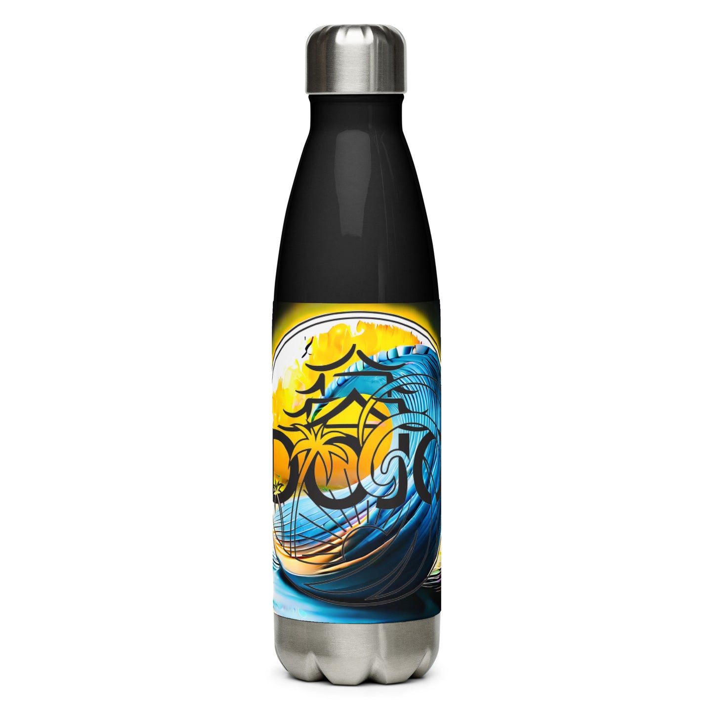 Dojo on the Wave Stainless Steel Water Bottle