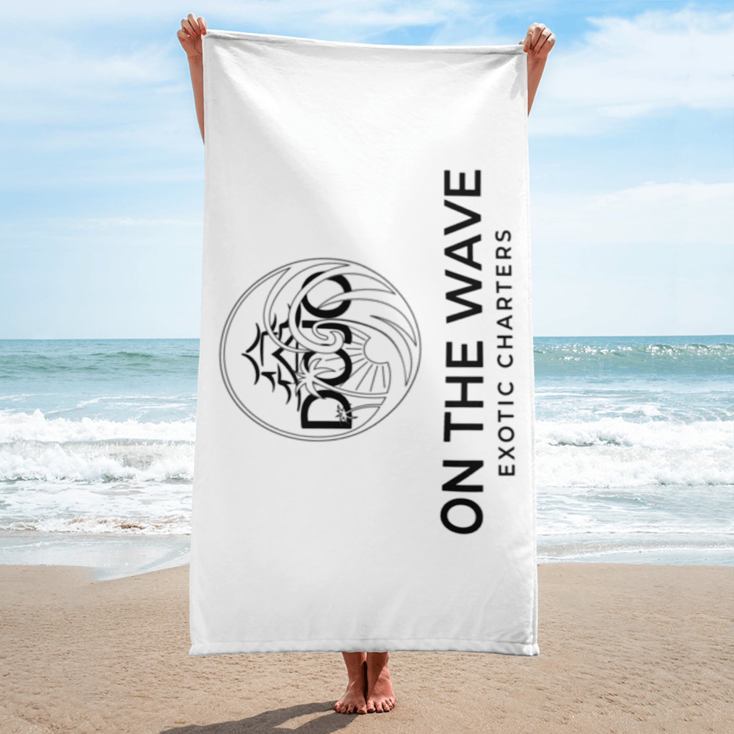 Dojo On The Wave Beach Towel