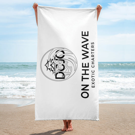 Dojo On The Wave Beach Towel