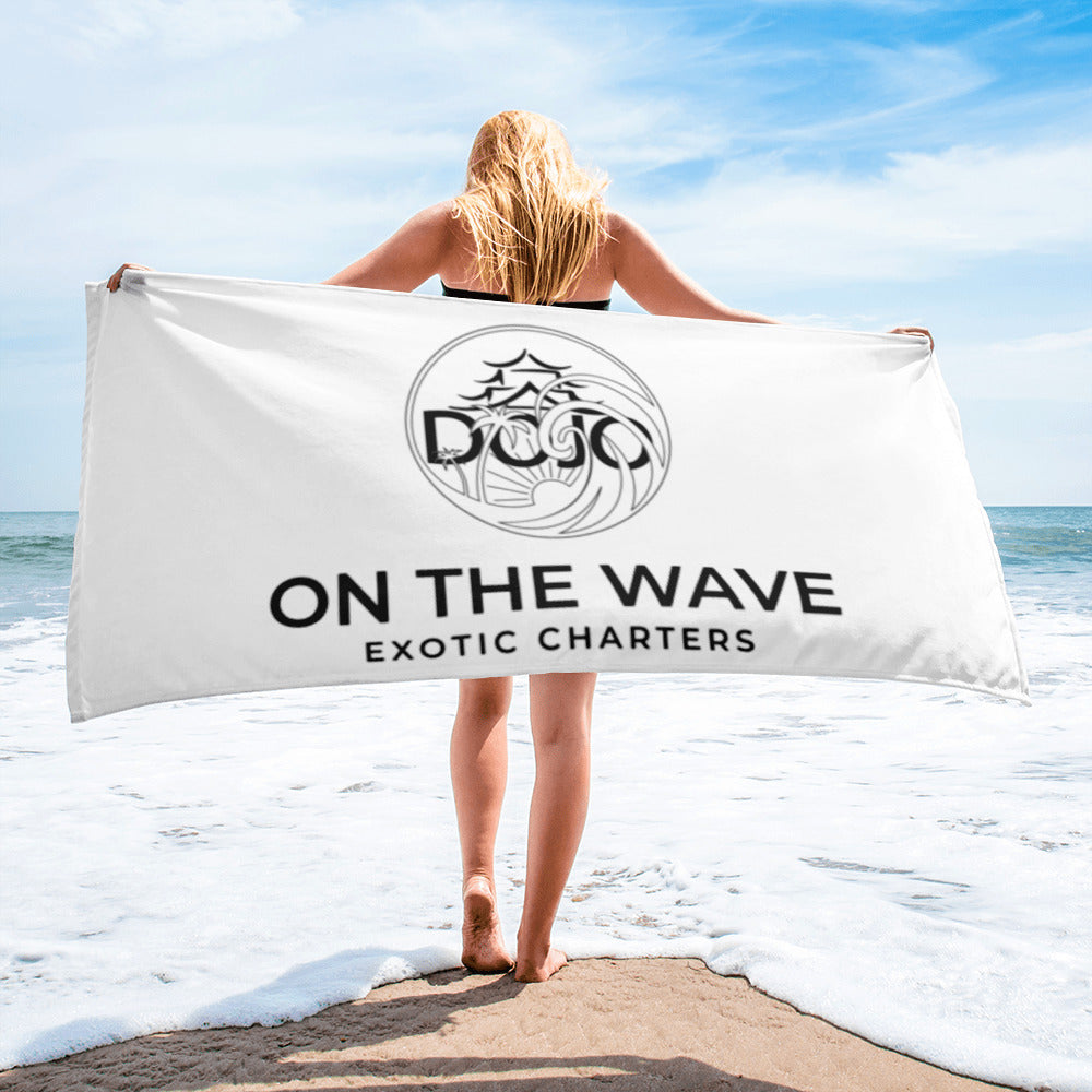 Dojo On The Wave Beach Towel