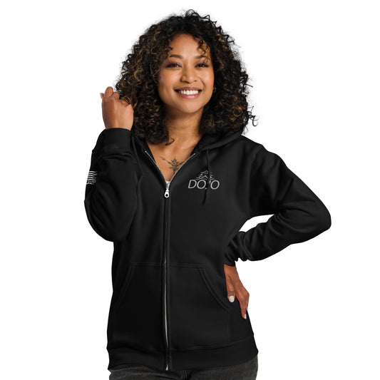 Dojo Credit- Unisex heavy blend zip hoodie